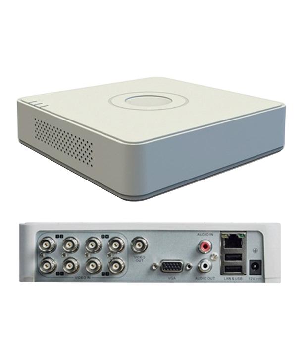 DVR Hikvision DS-7108HGHI-F1, 8-ch BNC interface (1.0Vp-p, 75 Ω),G.711u